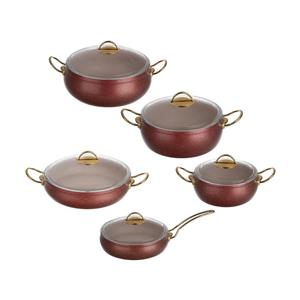 سرویس پخت و پز 10 پارچه پی ام تی مدل Antique کد 003