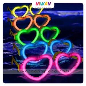 عینک بلک لایت مدل قلبی مجموعه 50 عددی