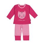 ست تی شرت و شلوار راحتی نوزادی دخترانه آدمک مدل 2171116-66
