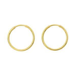 گوشواره طلا 18 عیار زنانه مدل حلقه ای کد SN2211 