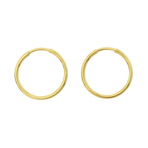 گوشواره طلا 18 عیار زنانه مدل حلقه ای کد SN2211 