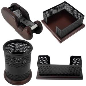 ست لوازم اداری رومیزی مدل سالار کد GH44-TT مجموعه 4 عددی