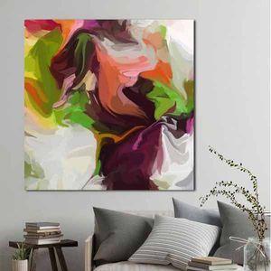 تابلو بوم طرح انتزاعی رنگی کد ART-2925