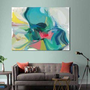 تابلو بوم طرح انتزاعی رنگی کد ART-2918