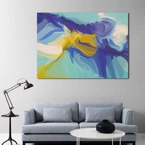 تابلو بوم طرح انتزاعی رنگی کد ART-2916
