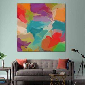 تابلو بوم طرح انتزاعی رنگی کد ART-2929