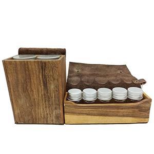 ست جای ادویه و جای مایعات سفری کمپ شاپینگ مدل S-001