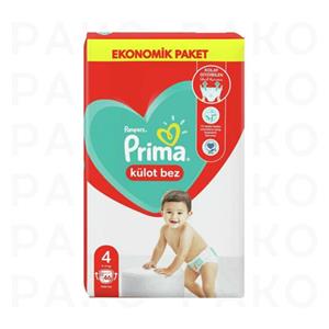 پوشک کودک پریما مدل شورتی سایز 4 بسته 46 عددی