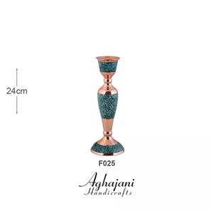 شمعدان فیروزه کوبی آقاجانی مدل F025 
