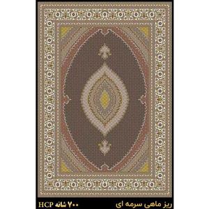 فرش ماشینی 700 شانه سورنا کاشان مدل ریزماهی