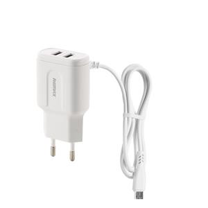 شارژر دیواری ریمکس مدل RP_U22 PRO به همراه کابل تبدیل microUSB