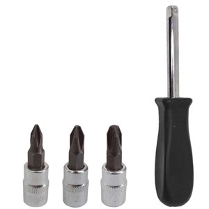 مجموعه 4 عددی پیچ گوشتی و سری پیچ گوشتی مدل DR-3003 سایز 1.4 میلی متر