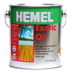 روغن چوب و ترمووود فندوقی روشن همل مدل اگزوتیکHAZEL  حجم 2.5 لیتر