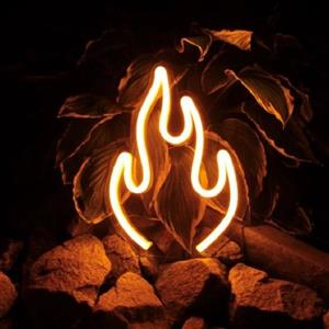 چراغ نئونی دیواری طرح آتش