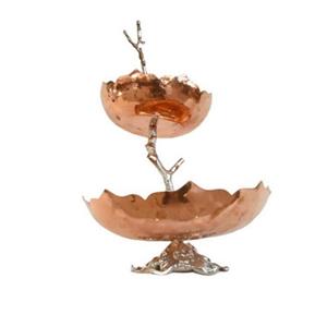 میوه خوری مسی مدل دو طبقه کد ma205 