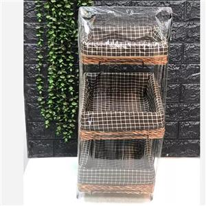 سبد سیب زمینی و پیاز مدل گرد 3 طبقه کد 100737