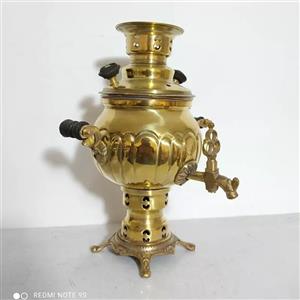 سماور زغالی مدل توپی ظرفیت 1 لیتر