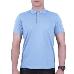 پولوشرت آستین کوتاه مردانه مدل  جودون ساده رنگ آبی