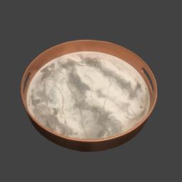 سینی چوبی مدل مرمر