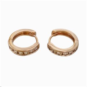 گوشواره زنانه ژوپینگ مدل نگینی حلقه ای