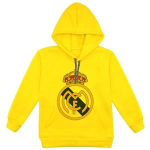 هودی پسرانه مدل رئال مادرید F91 رنگ زرد