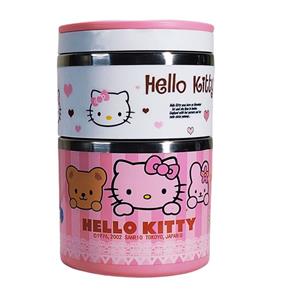 ظرف غذا کودک مدل 2 طبقه طرح کیتی