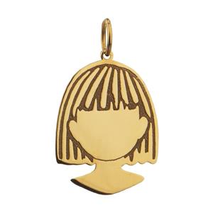 آویز گردنبند طلا 18 عیار زنانه مایا ماهک مدل MM1384 Maya Maahak MM1384 Gold Pendant Plaque For Women