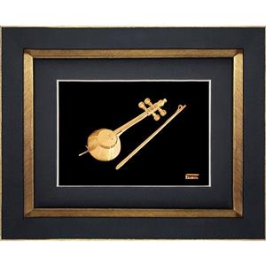 تابلو طلاکوب زرین هنر ایران مدل کمانچه