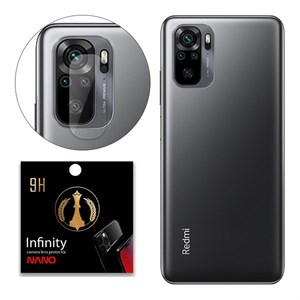 محافظ لنز دوربین اینفینیتی نانو مدل MP025 مناسب برای گوشی موبایل شیائومی Redmi Note 10 Pro بسته ده عددی