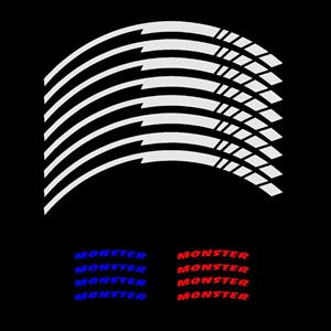 برچسب رینگ موتور سیکلت کد 08 مجموعه 16 عددی