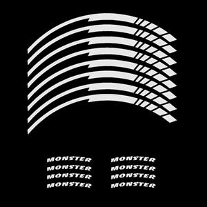 برچسب رینگ موتور سیکلت کد 09 مجموعه 16 عددی