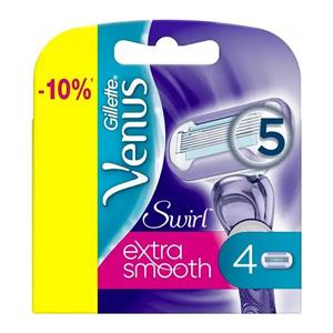 تیغ یدک ژیلت سری VENUS SWIRL مدل EXTRA SMOOTH بسته 4 عددی