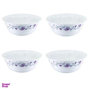 کاسه سالاد پارس اپال مدل 124 درجه یک بسته 4 عددی