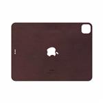 برچسب پوششی ماهوت مدل Matte-Dark-Brown-Leather مناسب برای تبلت اپل iPad Pro 11 (GEN 2) 2020 A2230