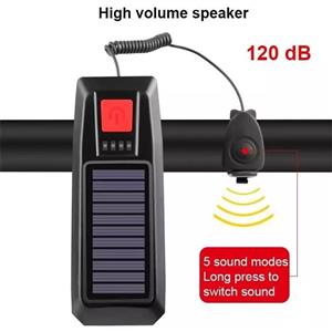 چراغ جلوی دوچرخه مدل سولار خورشیدی 