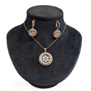 نیم ست زنانه زد جی جولری مدل گرد