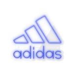 چراغ دیواری نئون دیزاین طرح Adidas-Text_BL