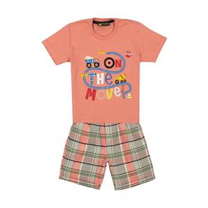 ست تی شرت و شلوارک بچگانه خرس کوچولو مدل 2011187-86 Teddy Bear T-Shirt And Shorts Set For Kids 