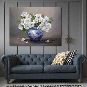تابلو بوم چاپی طرح گلدان گل کد ART-2939