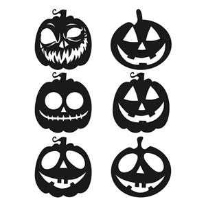 دیوارکوب مدل هالووین مجموعه 6 عددی