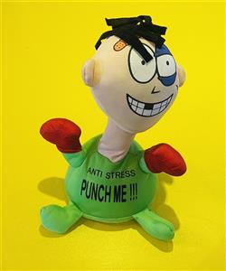 عروسک طرح آدمک مشت خور ارتفاع 23 سانتی متر