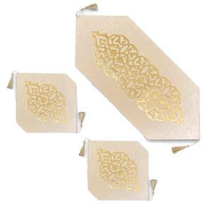 ست رومیزی  3 تکه مدل رومی کد RM003