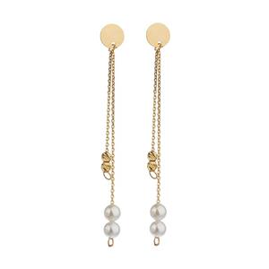 گوشواره طلا 18 عیار زنانه مایا ماهک مدل ME1012 طرح مروارید و گوی 