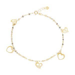 پابند طلا 18 عیار زنانه مایا ماهک مدل MA0163 Maya Maahak MA0163 Gold Anklet For Women
