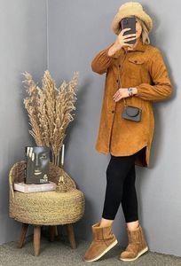 مانتو زنانه مدل مخمل کبریتی