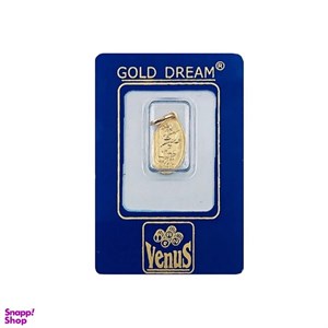 شمش طلا 18 عیار ونوس کد 2500 سوت (0.25 گرم) 