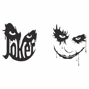 برچسب بدنه خودرو طرح جوکر کد 1069 مجموعه دو عددی