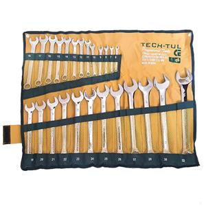 آچار یکسر تخت یکسر رینگی تچ تول مدل 6-32 مجموعه 25 عددی