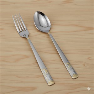 سرویس قاشق و چنگال 92 پارچه نیوهوم طرح هخامنش