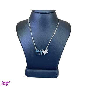 گردنبند زنانه سواروسکی مدل پروانه و نگین کد 120017